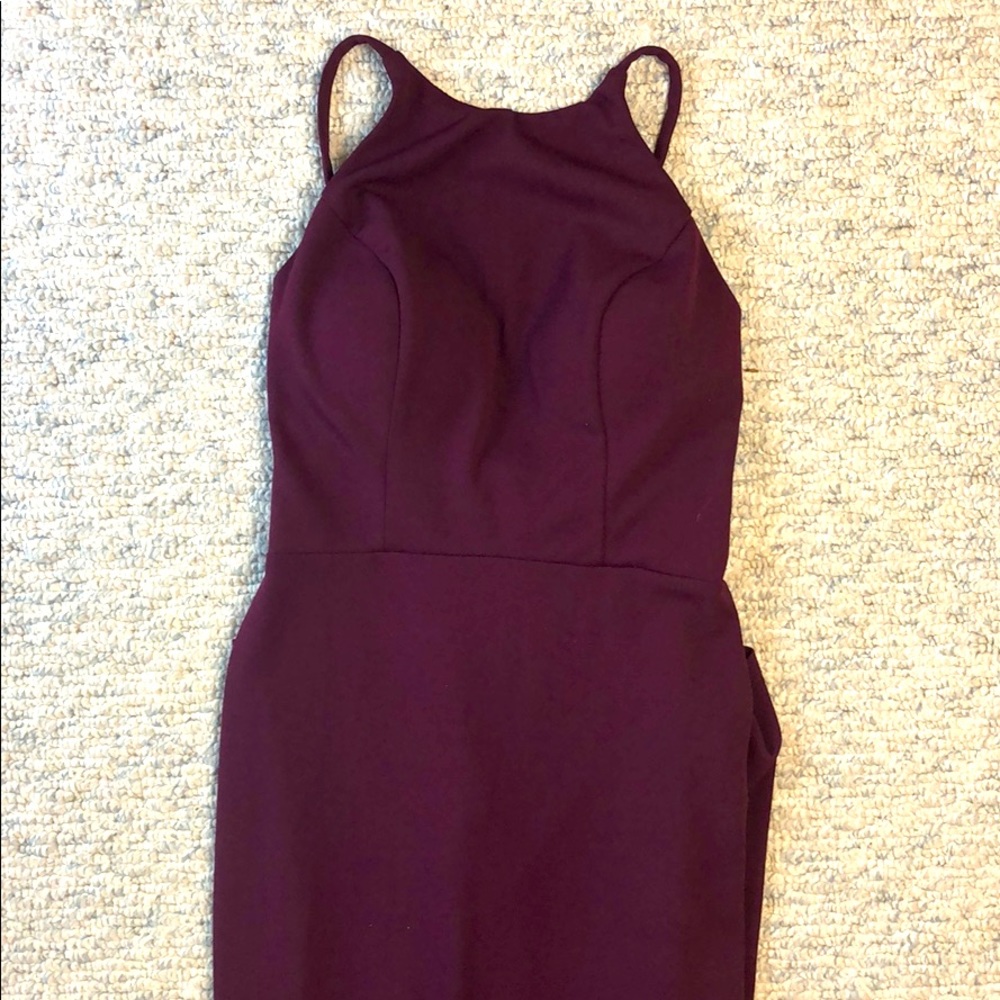 Burgundy bridesmaid/prom/homecoming dress size 1